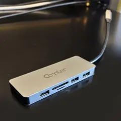 USB-C 変換　ハブ シルバー　comter