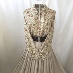花柄　総柄　ブラウス　ヴィンテージ  昭和レトロ