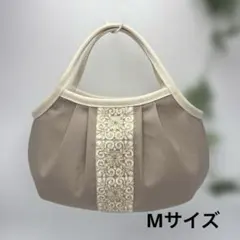 インド刺繍　ベージュ　Mサイズ グラニーバック