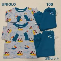 UNIQLO キルトパジャマ(ディズニー) 2着セット 100