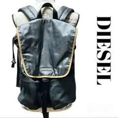 DIESEL　リュック　鞄　カジュアル　バッグ　キャンプ　フェス　黒　シンプル