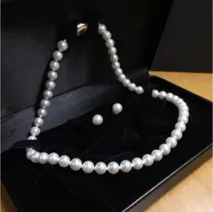 鑑定保証書付 定価150万円 花珠真珠 パールネックレス・ピアスセット