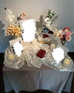 造花セット、テーブルクロス