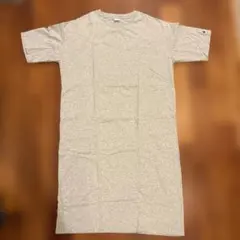 M チャンピオン Tシャツ生地　半袖 ゆったりワンピース グレーのサムネイル