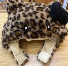 ユニバーサルスタジオ　キティー　ヒョウ柄 ファンキャップ