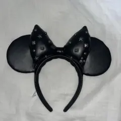 ディズニー ミッキー耳型カチューシャ 黒