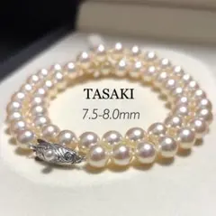 K14WG】大珠 TASAKI アコヤ真珠 ネックレス 8.0 パール テリ強 - メルカリ