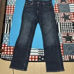 Levi's Lot 505 ダークブルー W32 ストレートジーンズ