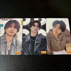 佐藤勝利/原嘉孝timelesz MOMENTUM CD 封入トレカ　3種コンプ
