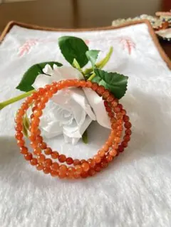 savilerow様専用 【1点もの】サンストーン 3連ブレスレット