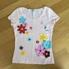 MOSCHINO JEANS 花柄 半袖Tシャツ ピンクのサムネイル