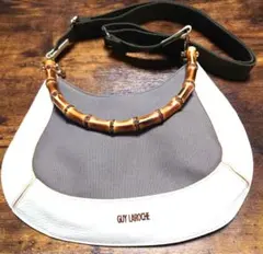 GUY LAROCHE バンブーハンドル ショルダーバッグ