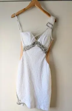 ANGELR ホワイトドレス XS 装飾付き