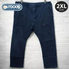 OUTDOOR メンズ パンツ 2XL デニム風 ストレッチ 大きいサイズのサムネイル