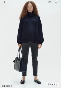 マタニティデニム ブラック ハイウエスト　H&M