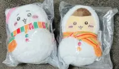 ちいかわ 一番くじ ちいかわ　くりまんじゅう　雪だるまマスコット2個セット