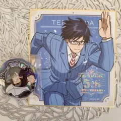 飯田天哉 発目ラボ缶バッジ 5周年色紙