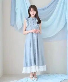 Rosé Museロゼミューズ Lace ribbon tiered dress - メルカリ