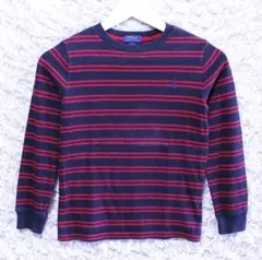 ポロ ラルフローレン キッズ 長袖ボーダー Tシャツ サイズ7 子供用