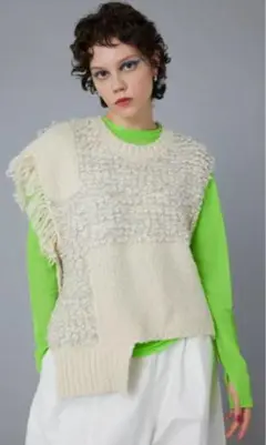 HeRIN.CYE ヘリンドットサイ Scale knit vest