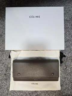 CELINE スモール トリフォールドウォレット(グレー) - メルカリ