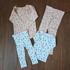 Aosta 気球柄パジャマ姉弟セット 80.100