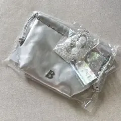 バニラコ ホリデー シルバーポーチ キーリング シール