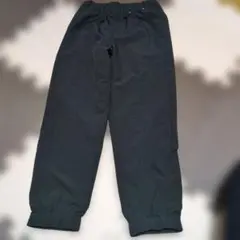 新品(UNIQLO裏起毛)ブラックロングパンツ ゴムウエスト