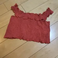 FOREVER 21 シャーリング キャミソール　オレンジ　 S