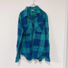 Faded Glory【S】チェック柄長袖シャツ