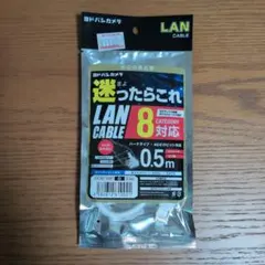 LANケーブル カテゴリ8 0.5m