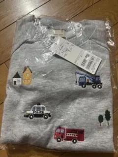 【新品未使用】petitmain はたらく車トレーナー　110サイズ