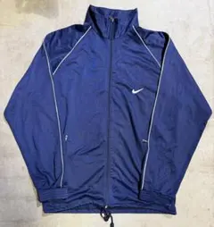 90s NIKE ナイキ 白タグ ナイロンジャケット XXL 刺繍スウッシュ