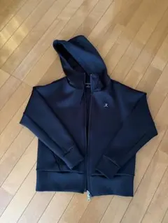 黒 フルジップ フード付きパーカー