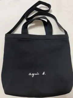 アニエスベー　トートバッグ　ショルダーバッグ　ネオプレン　2way 黒