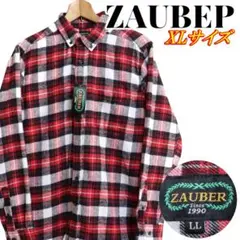 ZAUBER ザウバー チェック ボタンダウンシャツ LLサイズ タグ付き