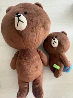 LINE FRIENDS BROWN ぬいぐるみ 2点セットのサムネイル