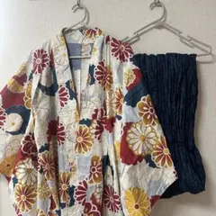 花柄 浴衣・帯セット