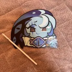 クッキーランキングダム　シャドウミルククッキー　4周年記念　キーホルダー　お面