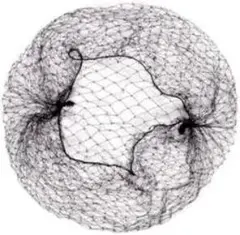 アシアナネット10枚 お団子 30cm シニヨン ヘアネット バレエ 仕事