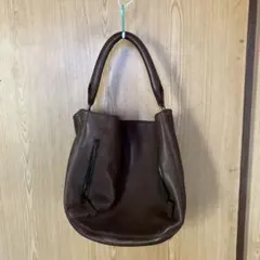 本革yoshie inaba ブラウンショルダーバッグ