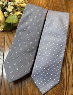 イタリア製ネクタイ2本セット　stefanobigi 水色　ミッドタウンで購入