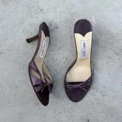 ち*ー様 JIMMY CHOO パープル ミュール