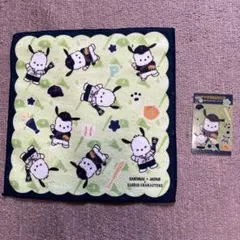 侍ジャパン×サンリオキャラクターズ ハンドタオルとクリアカード ポチャッコ