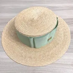 美品 HELEN KAMINSKI】麦わら帽子 ストローハット ブルーリボン - メルカリ