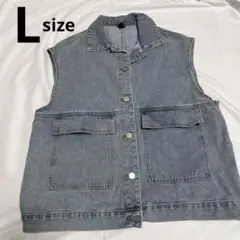 DAZY デニム　ベスト　Lサイズ