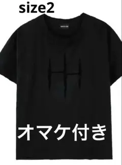 WENOISM Tシャツ ブラック ダメージ加工 ニコラス &TEAM サイズ2