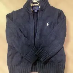 Polo by Ralph Lauren ジップアップニット ネイビー