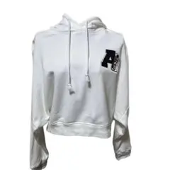 アディダス×ディズニー ショート丈パーカー 白 レディース M