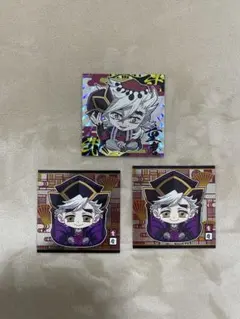鬼滅の刃　ウエハース　童磨　シール　3枚セット